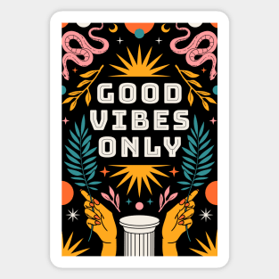 Good Vibes Only Sticker